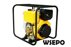 4" Water Pump Powered by 9hp Diesel Engine,Aluminum Pump - Click Image to Close
